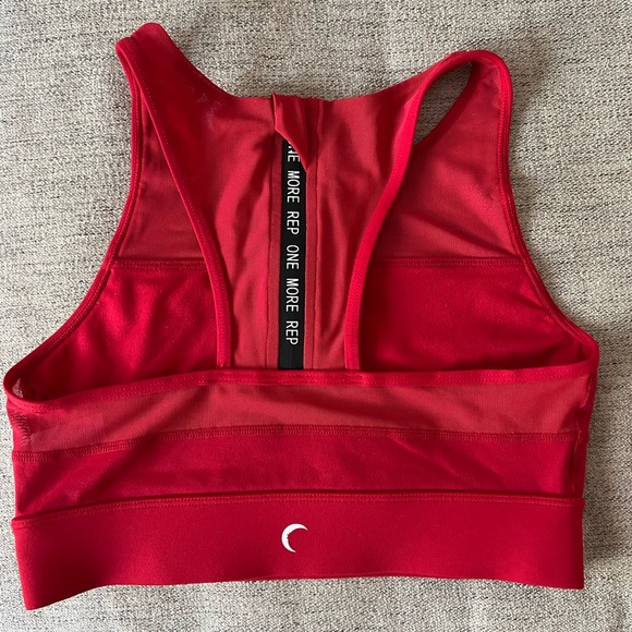 NWOT Zyia Active Red One More Rep All Star Racerback Sports Bra - Picture 2 of 4